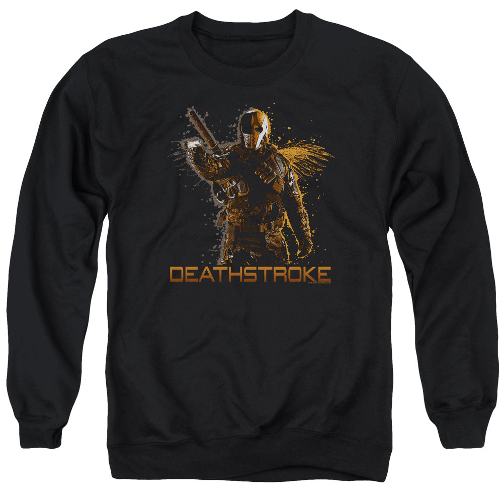 Arrow Deathstroke Men's Crewneck 50 50 Poly Long-Sleeve T-Shirt