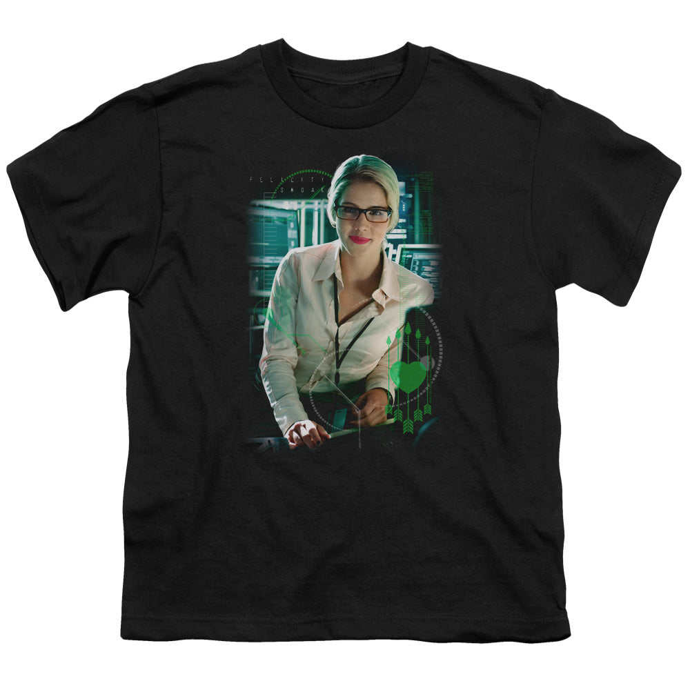 Arrow Felicity Smoak Youth 18/1 100% Cotton Short-Sleeve T-Shirt