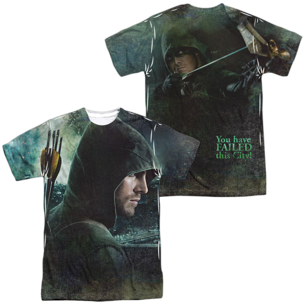 Arrow Hero (Front/Back Print) Men's Regular Fit Polyester Short-Sleeve T-Shirt