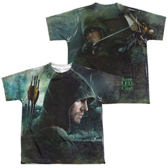 Arrow Hero (Front/Back Print) Youth Regular Fit Poly Short-Sleeve T-Shirt