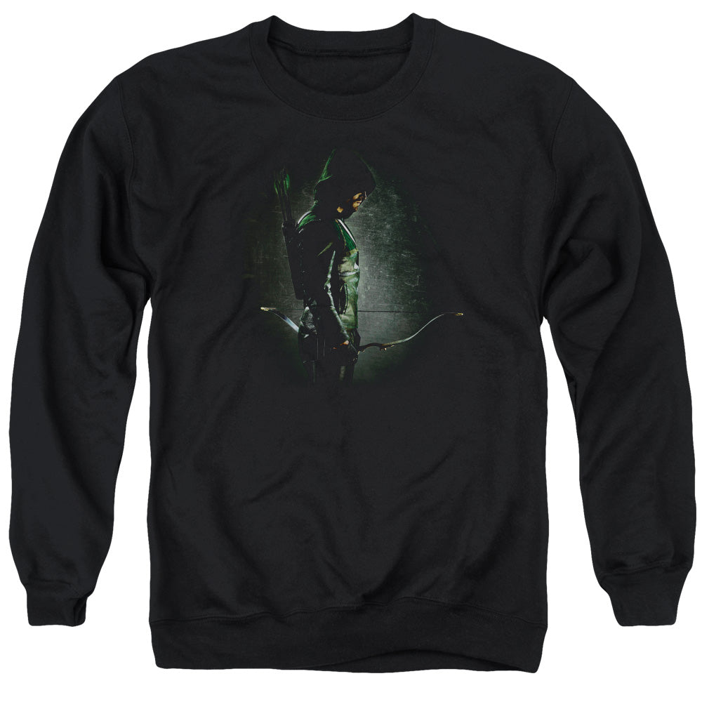 Arrow In The Shadows Men's Crewneck 50 50 Poly Long-Sleeve T-Shirt