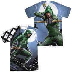 Arrow Night Watch (Front/Back Print) Men's Regular Fit Polyester Short-Sleeve T-Shirt