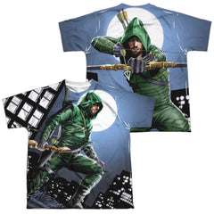 Arrow Night Watch (Front/Back Print) Youth Regular Fit Poly Short-Sleeve T-Shirt