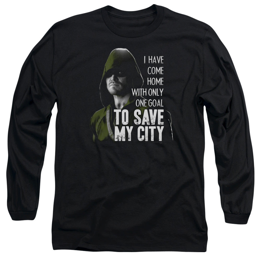 Arrow Save My City Men's 18/1 Cotton Long-Sleeve T-Shirt