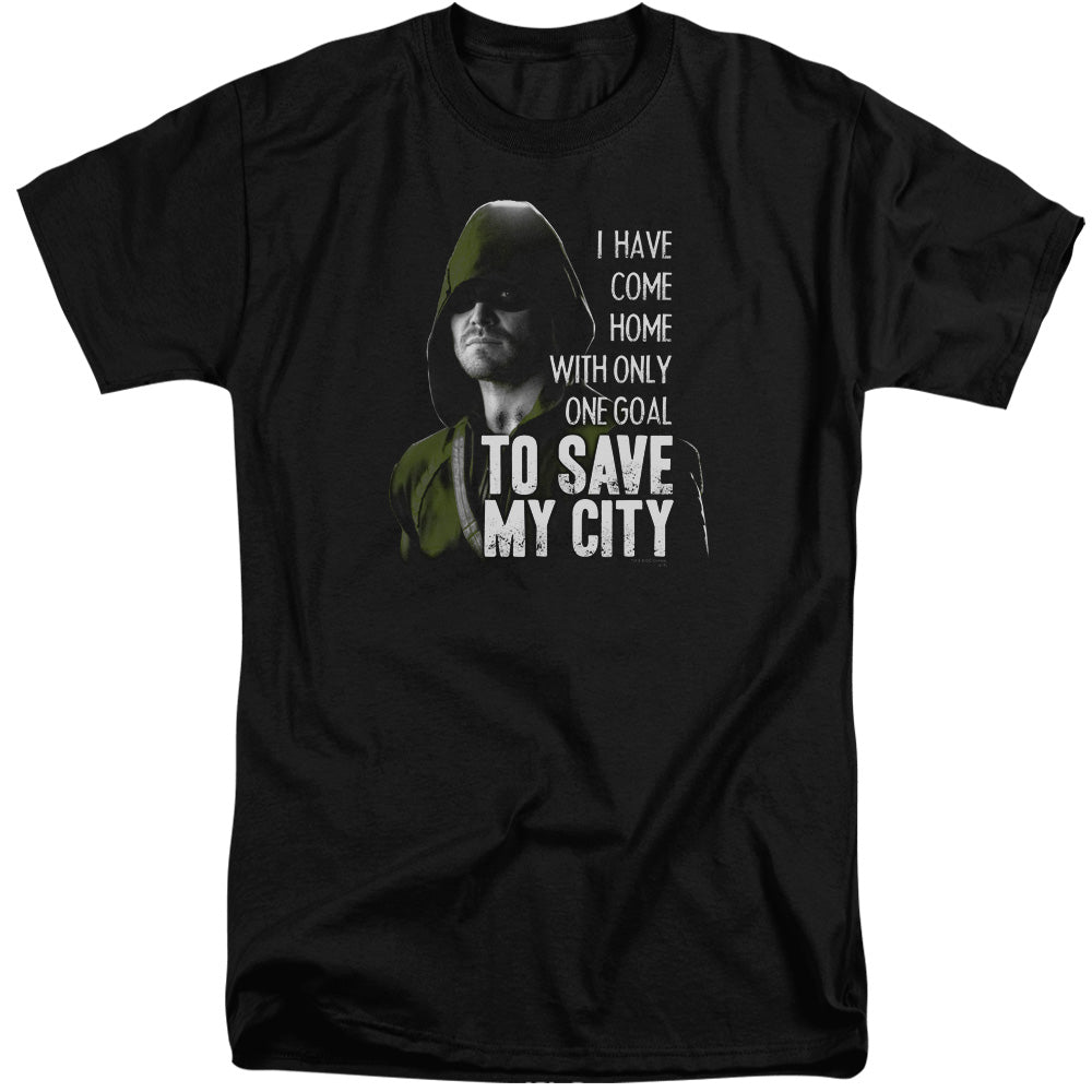 Arrow Save My City Men's 18/1 Tall Cotton Short-Sleeve T-Shirt