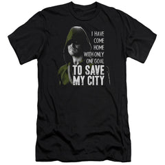Arrow Save My City Men's Ultra-Soft 30/1 Cotton Slim Short-Sleeve T-Shirt