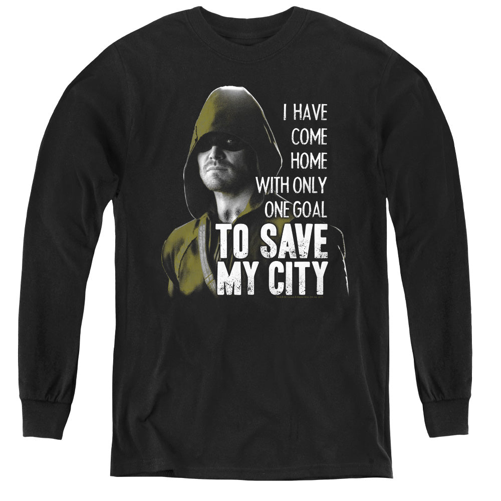 Arrow Save My City Youth Long-Sleeve T-Shirt