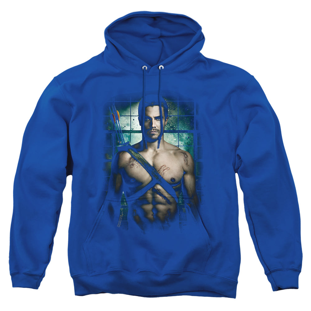 Arrow Shirtless Men's Pull-Over 75 25 Poly Hoodie