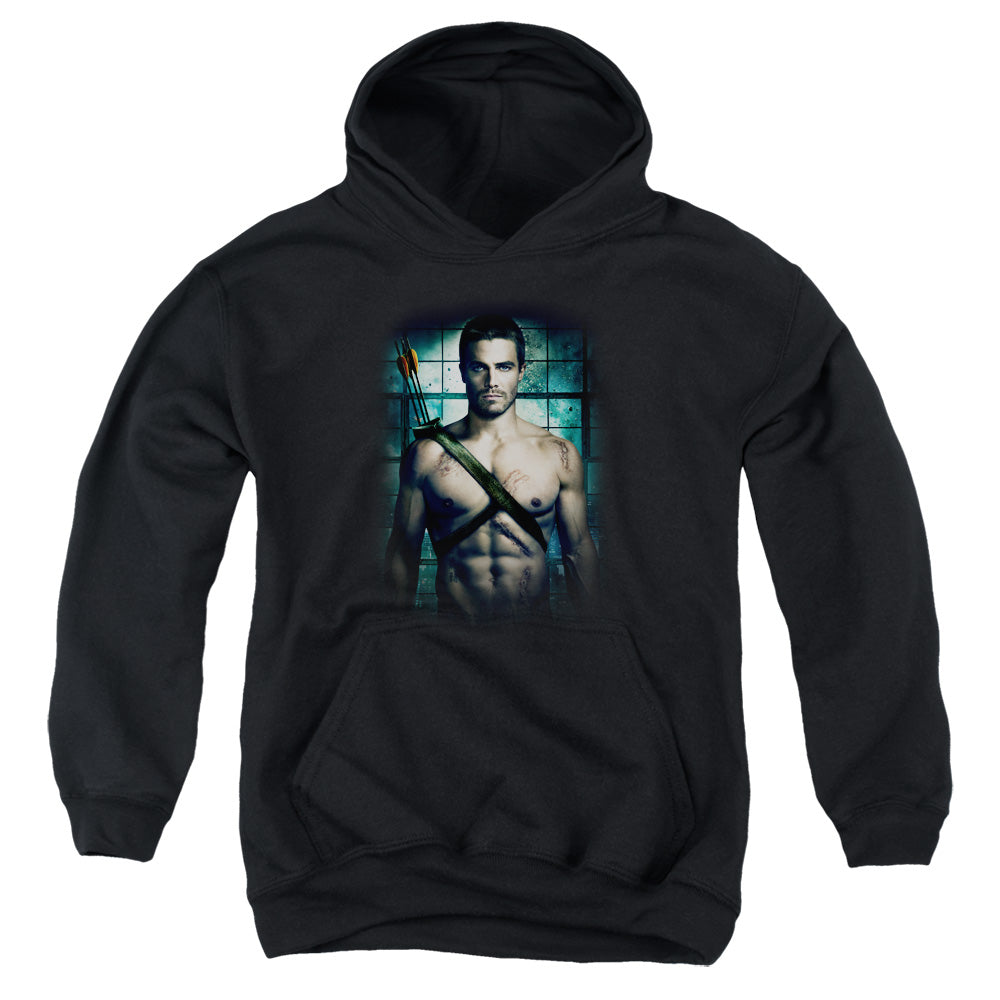 Arrow Shirtless Youth Cotton Poly Pull-Over Hoodie