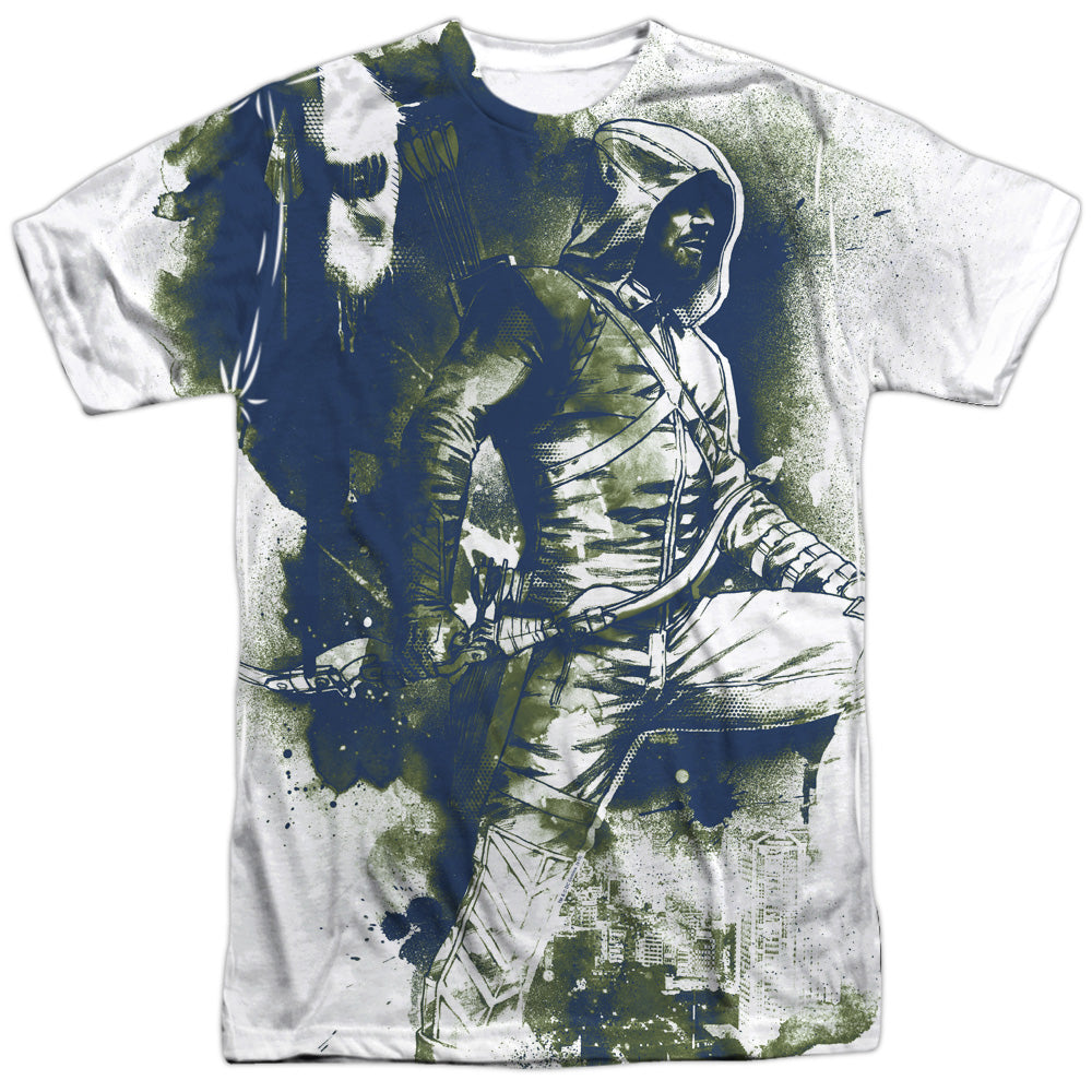 Arrow Spray Paint Men's Regular Fit Polyester Short-Sleeve T-Shirt