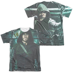 Arrow Two Sides (Front/Back Print) Men's Regular Fit Poly Cotton Short-Sleeve T-Shirt