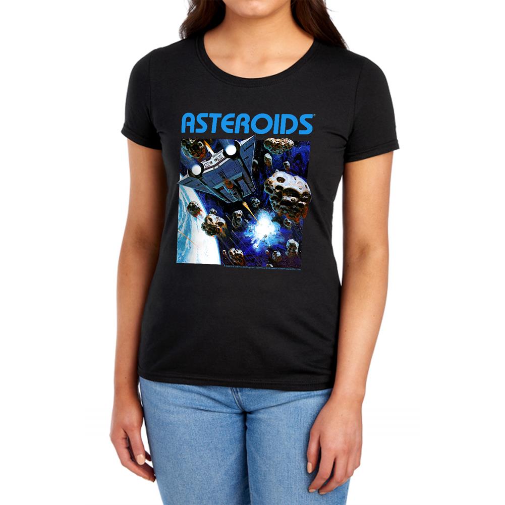 Atari 2600 Asteroids Women's 18/1 Cotton Short-Sleeve T-Shirt