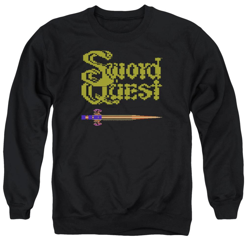 Atari 8 Bit Sword Men's Crewneck 50 50 Poly Long-Sleeve T-Shirt