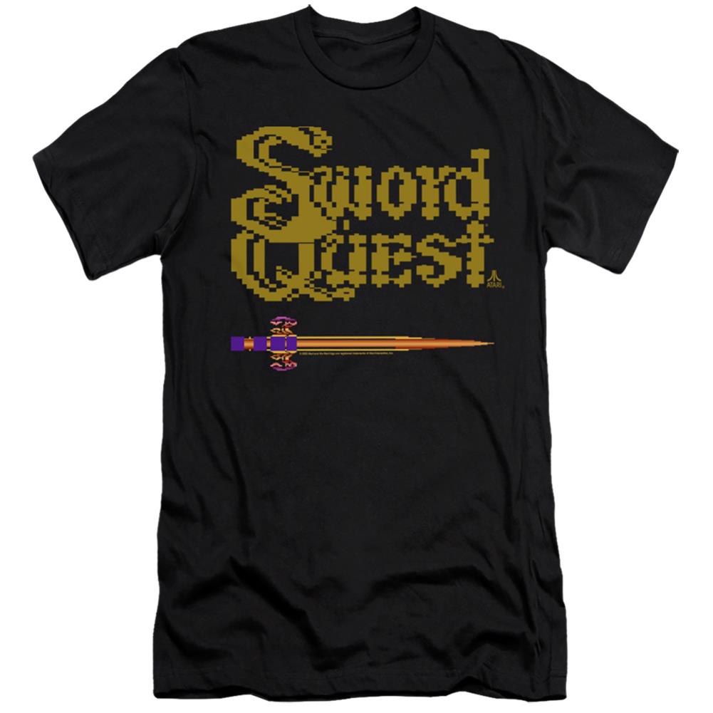 Atari 8 Bit Sword Men's Ultra-Soft 30/1 Cotton Slim Short-Sleeve T-Shirt