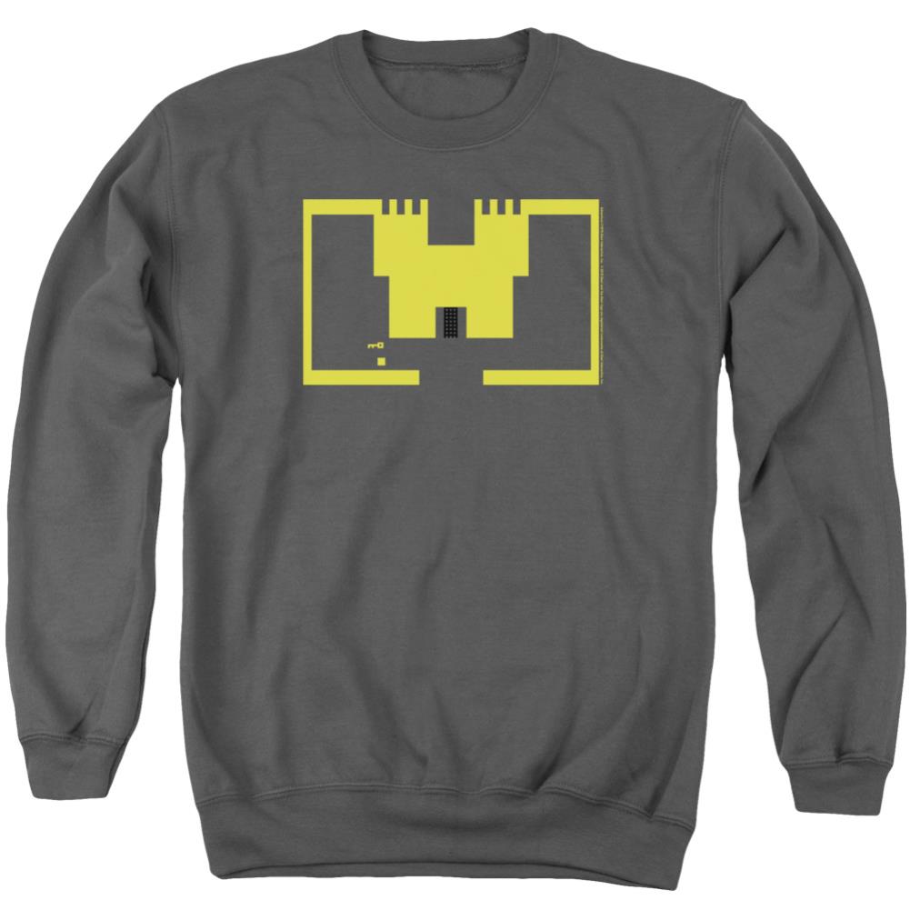 Atari Adventure Screen Art Men's Crewneck 50 50 Poly Long-Sleeve T-Shirt