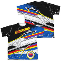 Atari Asteroids Arcade (Front/Back Print) Youth Regular Fit Poly Short-Sleeve T-Shirt