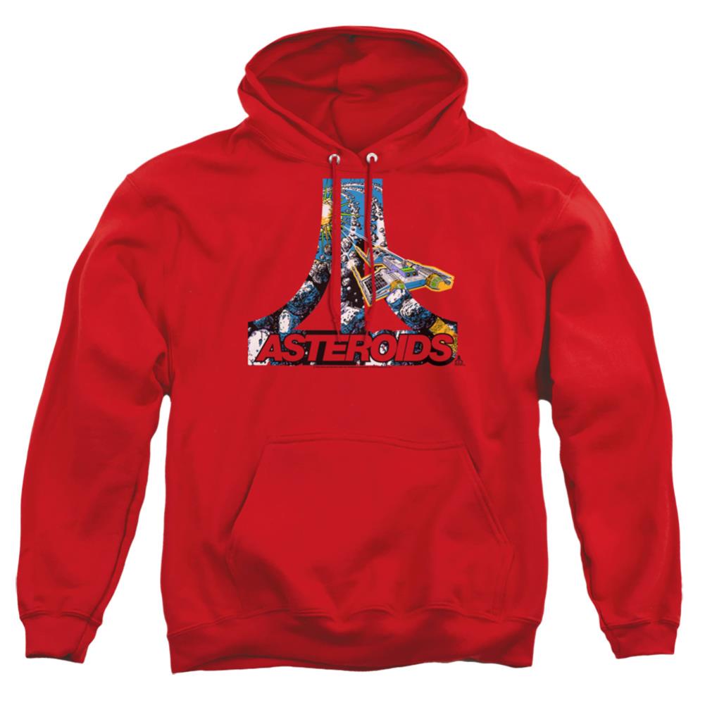 Atari Asteroids Atari Men's Pull-Over 75 25 Poly Hoodie