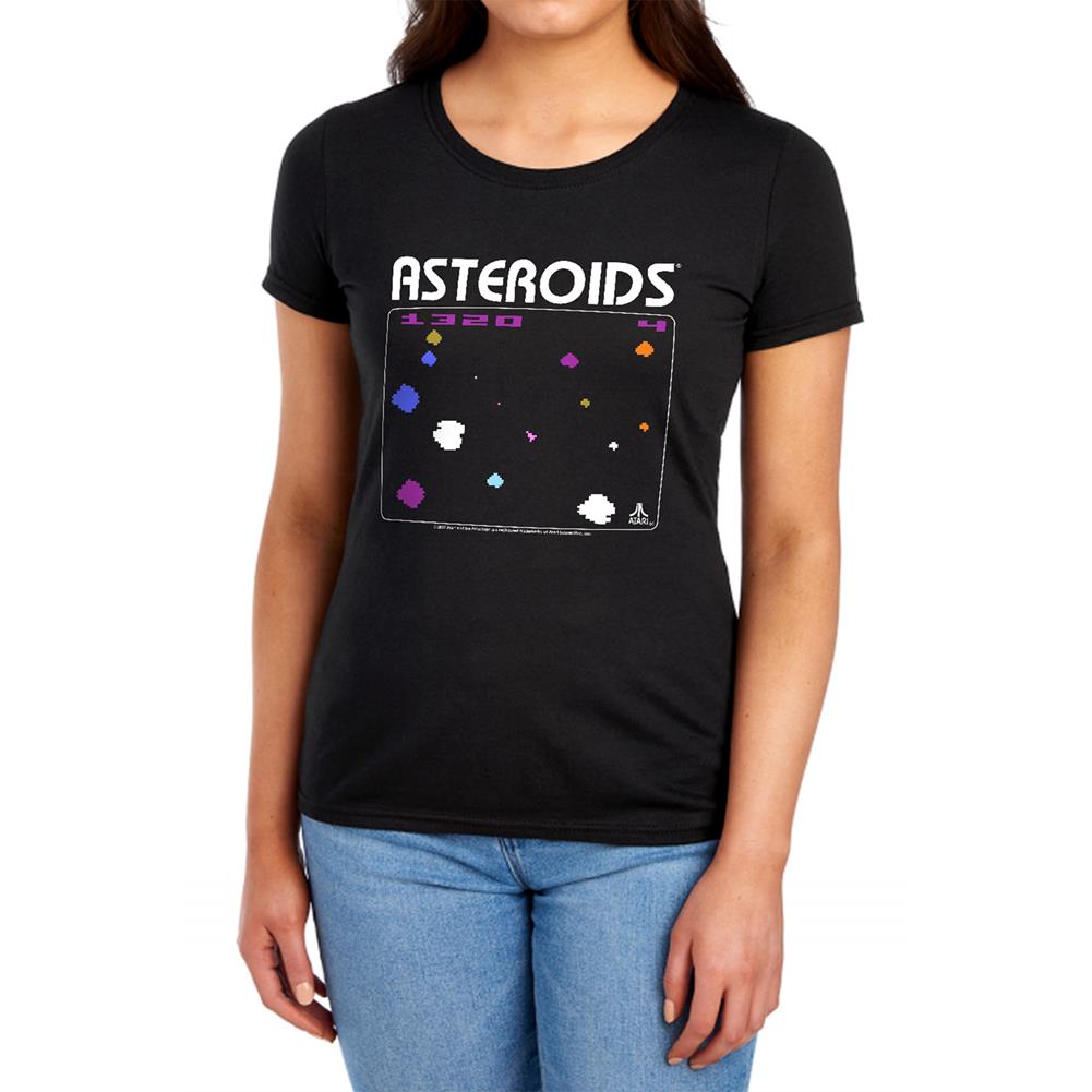 Atari Asteroids Screen Women's 18/1 Cotton Short-Sleeve T-Shirt