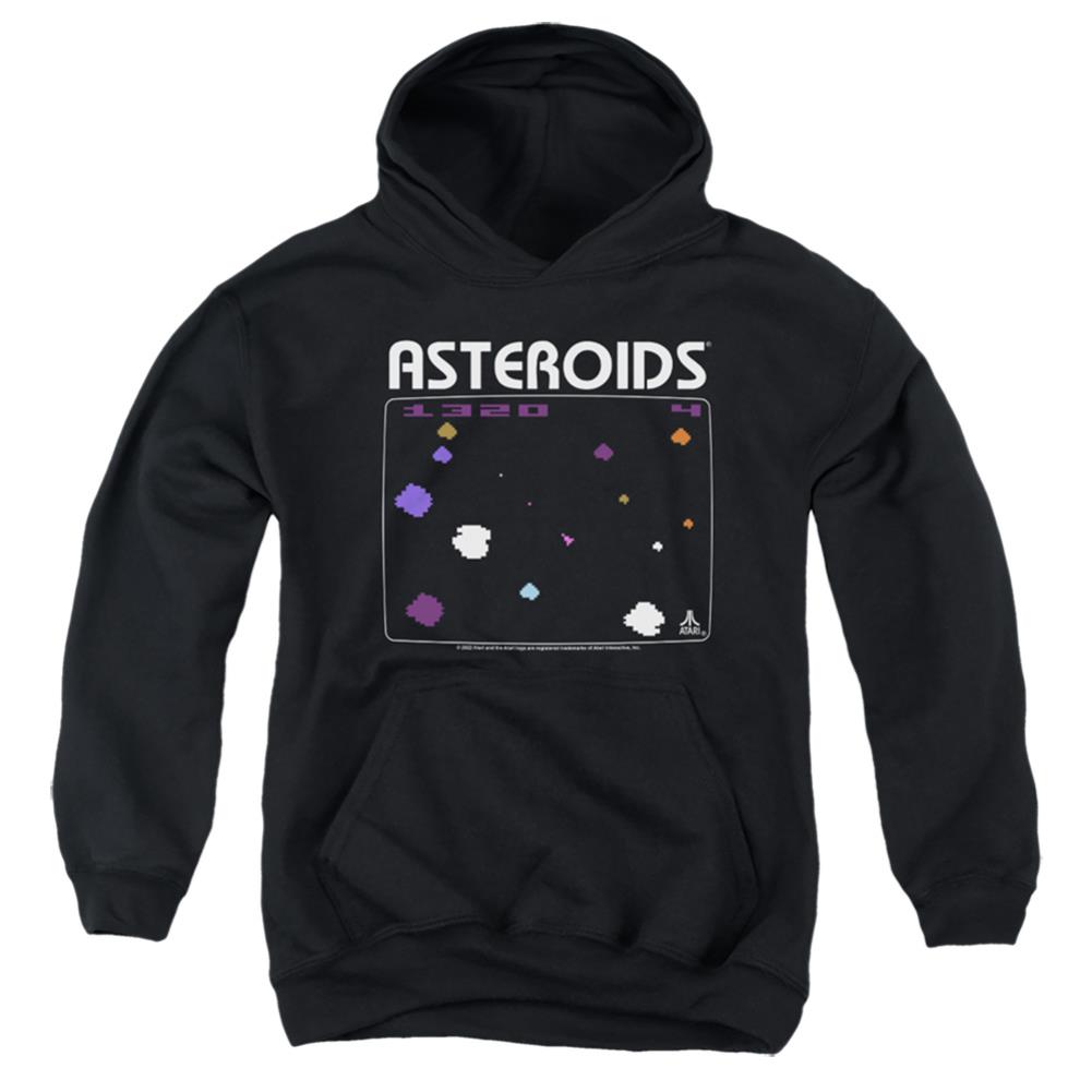 Atari Asteroids Screen Youth Cotton Poly Pull-Over Hoodie