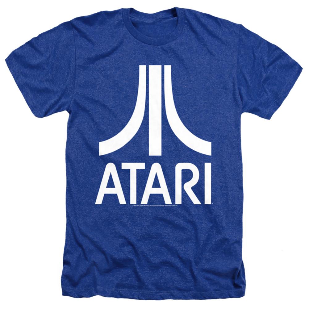 Atari Atari Logo Men's 30/1 Heather 60 40 Poly Short-Sleeve T-Shirt