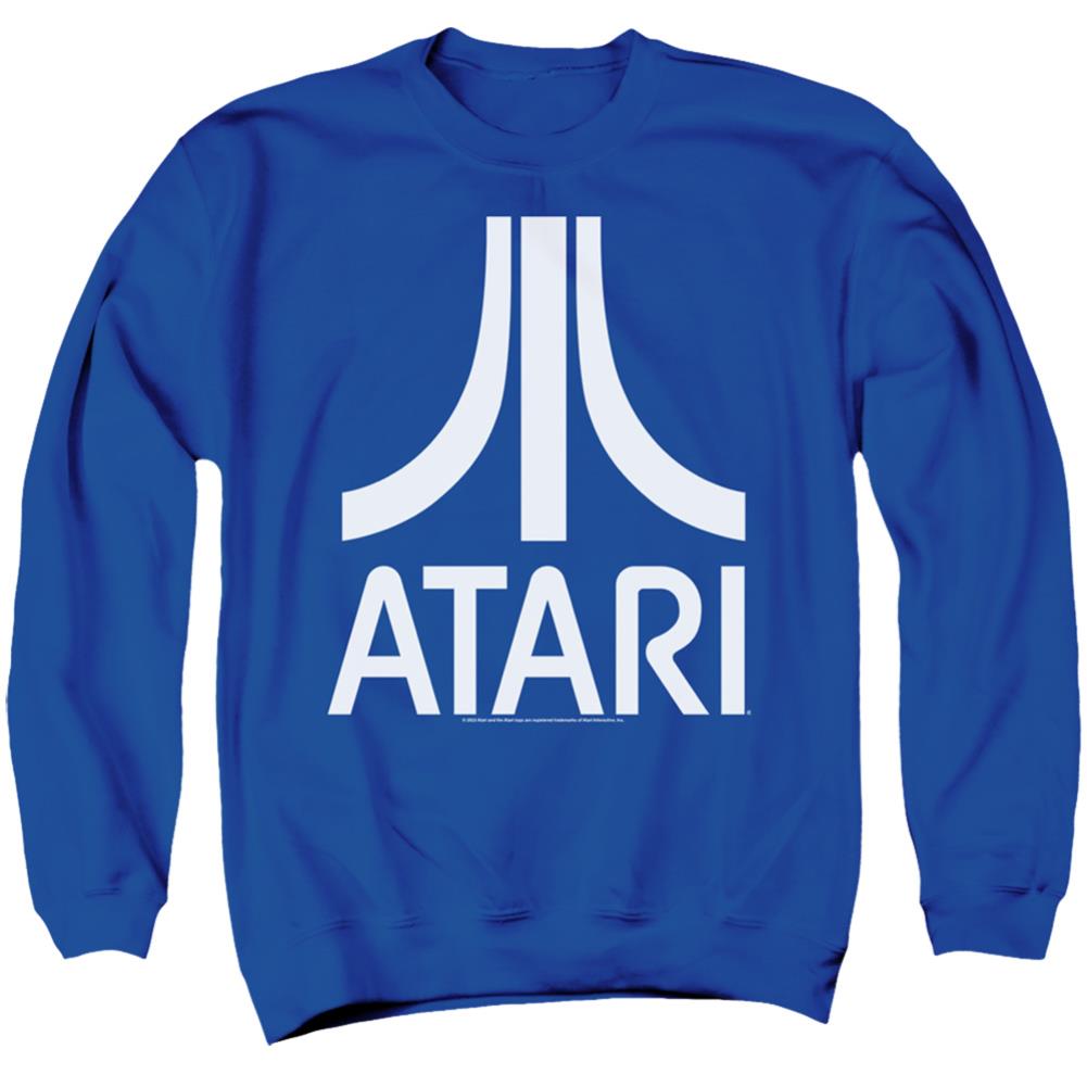 Atari Atari Logo Men's Crewneck 50 50 Poly Long-Sleeve T-Shirt