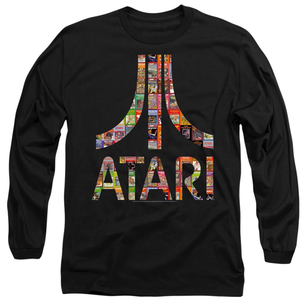 Atari Box Art Men's 18/1 Cotton Long-Sleeve T-Shirt