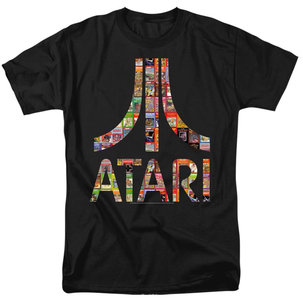 Atari Box Art Men's 18/1 Cotton Short-Sleeve T-Shirt