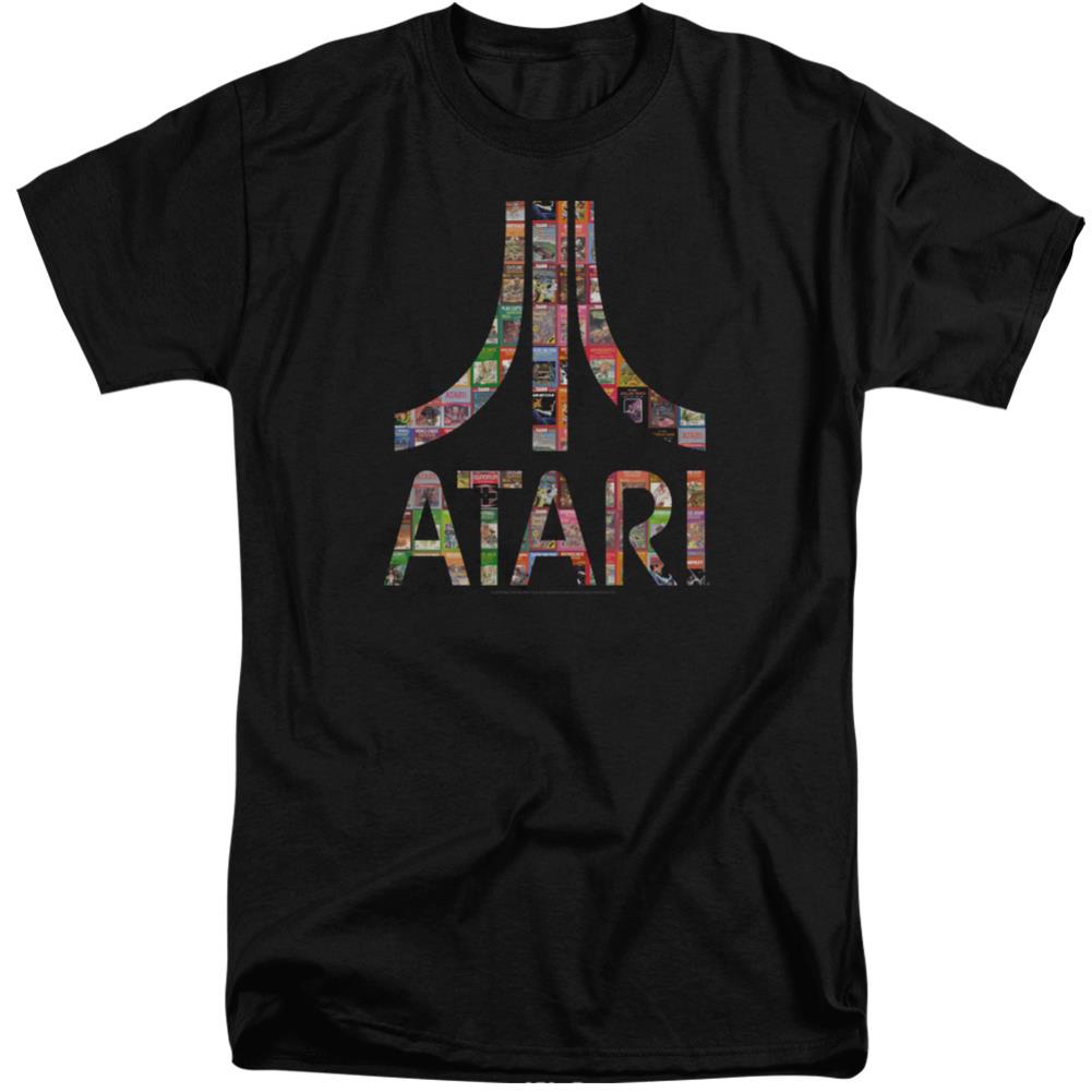 Atari Box Art Men's 18/1 Tall Cotton Short-Sleeve T-Shirt