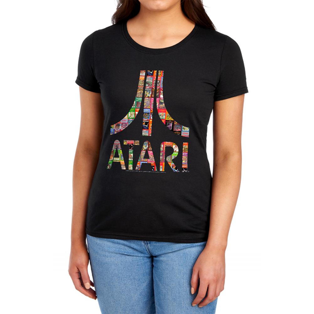 Atari Box Art Women's 18/1 Cotton Short-Sleeve T-Shirt