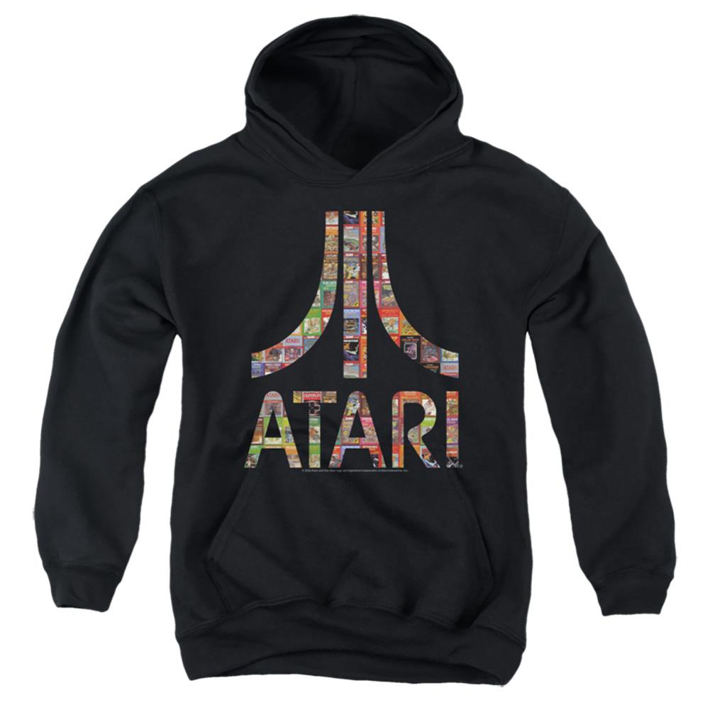 Atari Box Art Youth Cotton Poly Pull-Over Hoodie