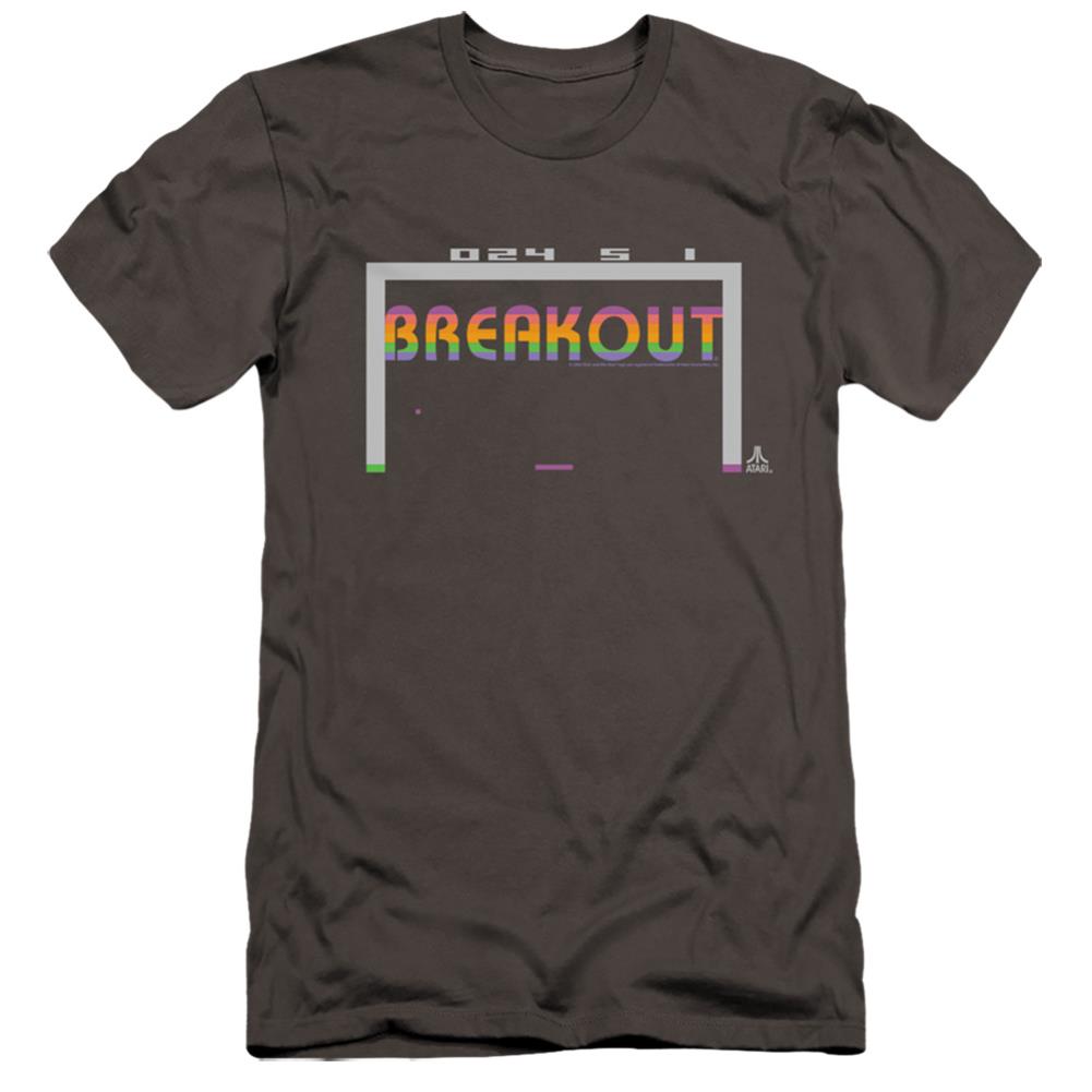 Atari Breakout 2600 Men's Ultra-Soft 30/1 Cotton Slim Short-Sleeve T-Shirt