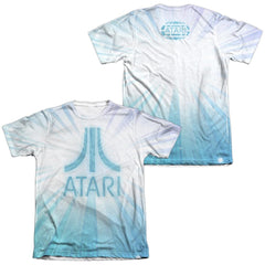 Atari Burst Logo (Front/Back Print) Men's Regular Fit Poly Cotton Short-Sleeve T-Shirt