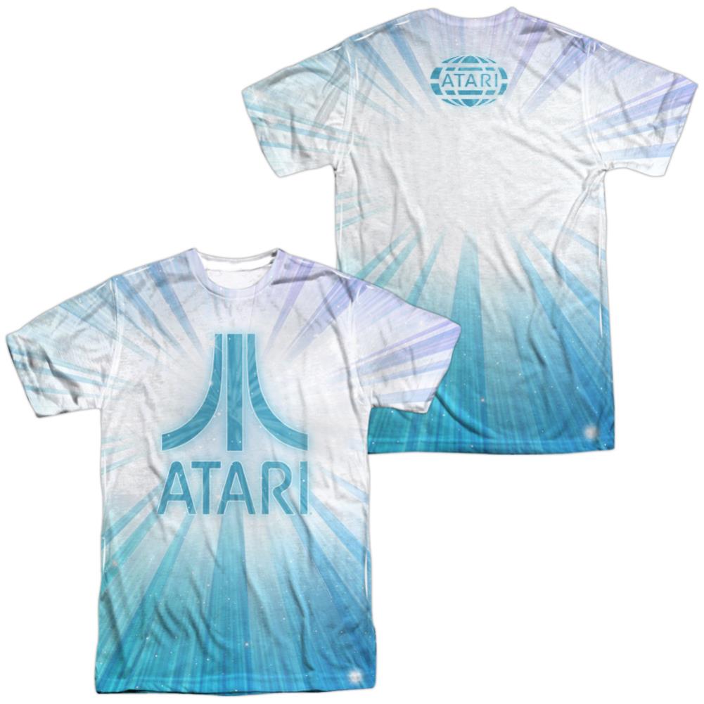 Atari Burst Logo (Front/Back Print) Men's Regular Fit Polyester Short-Sleeve T-Shirt