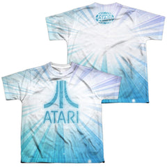 Atari Burst Logo (Front/Back Print) Youth Regular Fit Poly Short-Sleeve T-Shirt