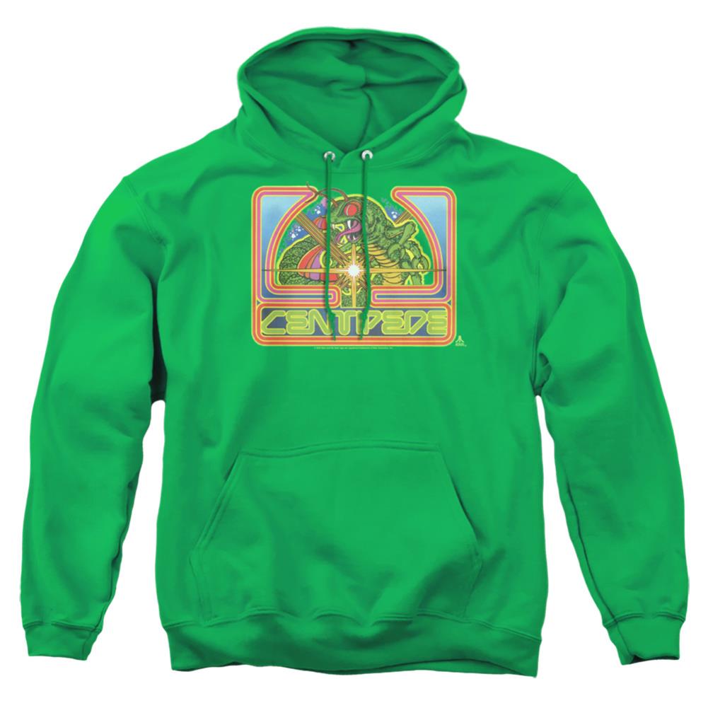 Atari Centipede Green Men's Pull-Over 75 25 Poly Hoodie