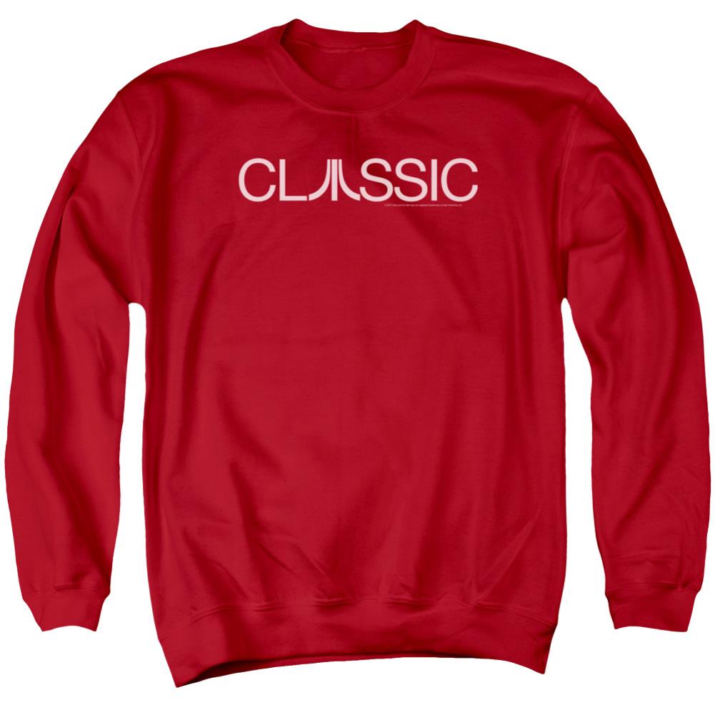 Atari Classic Men's Crewneck 50 50 Poly Long-Sleeve T-Shirt