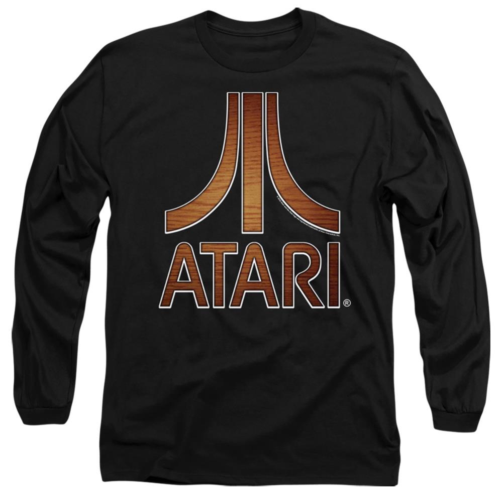 Atari Classic Wood Emblem Men's 18/1 Cotton Long-Sleeve T-Shirt
