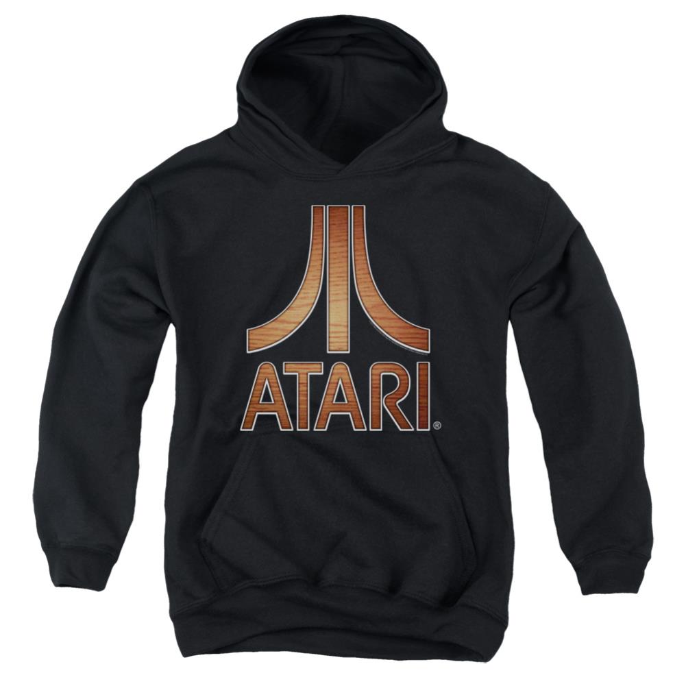 Atari Classic Wood Emblem Youth Cotton Poly Pull-Over Hoodie