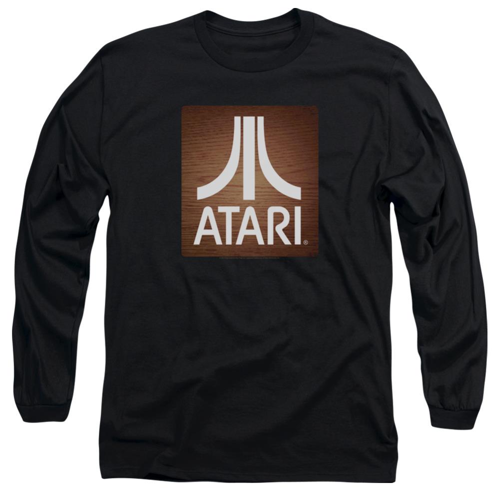 Atari Classic Wood Square Men's 18/1 Cotton Long-Sleeve T-Shirt