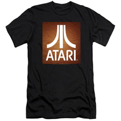 Atari Classic Wood Square Men's Ultra-Soft 30/1 Cotton Slim Short-Sleeve T-Shirt