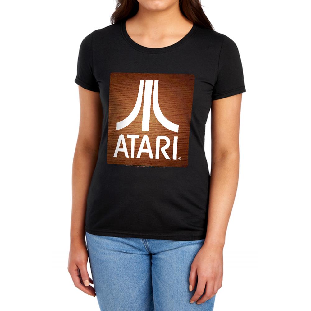 Atari Classic Wood Square Women's 18/1 Cotton Short-Sleeve T-Shirt