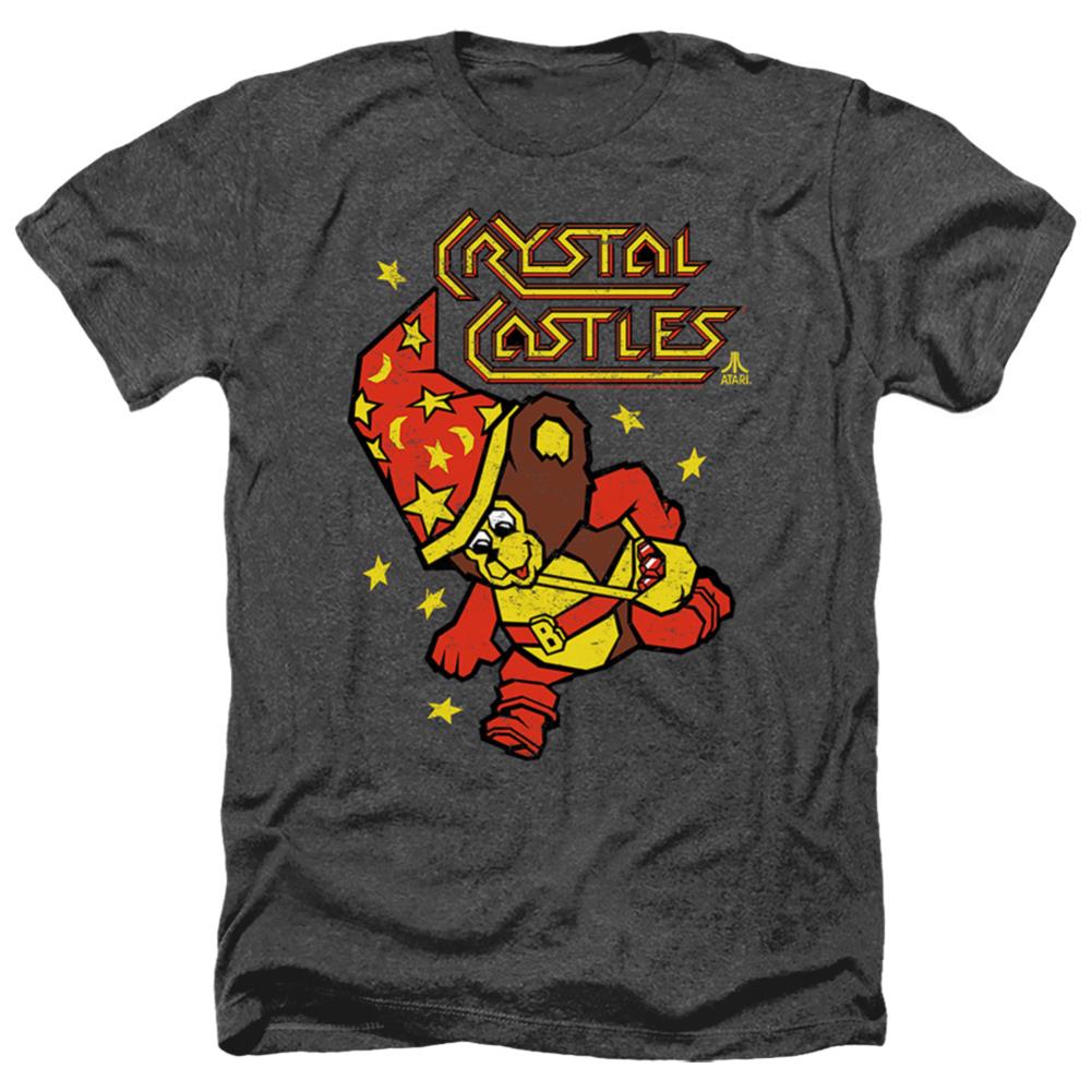 Atari Crystal Bear Men's 30/1 Heather 60 40 Poly Short-Sleeve T-Shirt