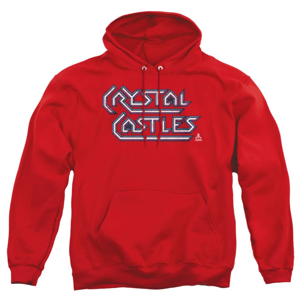 Atari Crystal Castles Logo Men's Pull-Over 75 25 Poly Hoodie