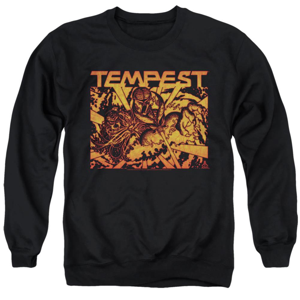 Atari Demon Reach Men's Crewneck 50 50 Poly Long-Sleeve T-Shirt