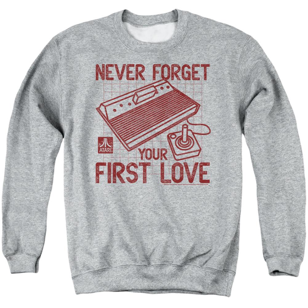 Atari First Love Men's Crewneck 50 50 Poly Long-Sleeve T-Shirt