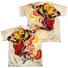Atari Football (Front/Back Print) Youth Regular Fit Poly Short-Sleeve T-Shirt