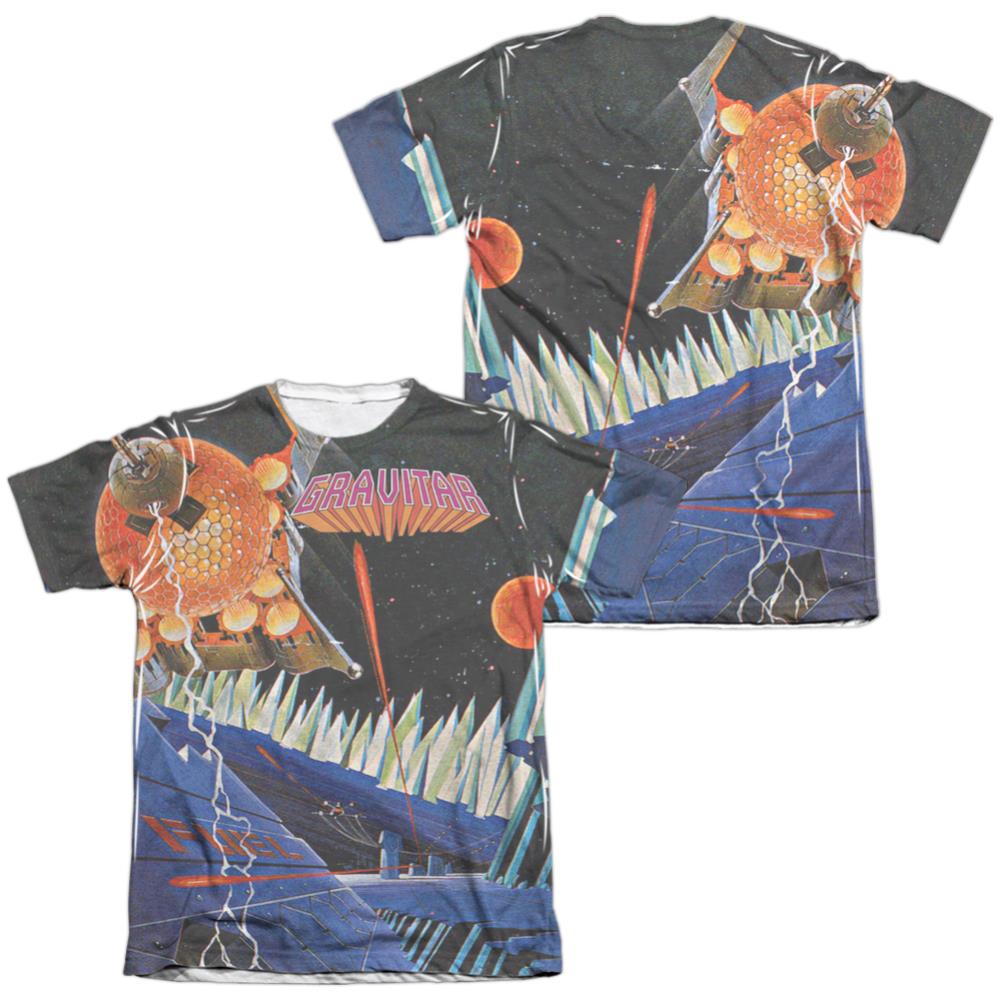 Atari Gravitar (Front/Back Print) Men's Regular Fit Poly Cotton Short-Sleeve T-Shirt