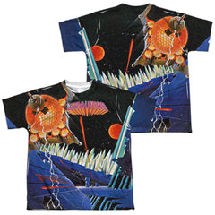 Atari Gravitar (Front/Back Print) Youth Regular Fit Poly Short-Sleeve T-Shirt