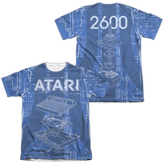 Atari Inside Out (Front/Back Print) Men's Regular Fit Poly Cotton Short-Sleeve T-Shirt