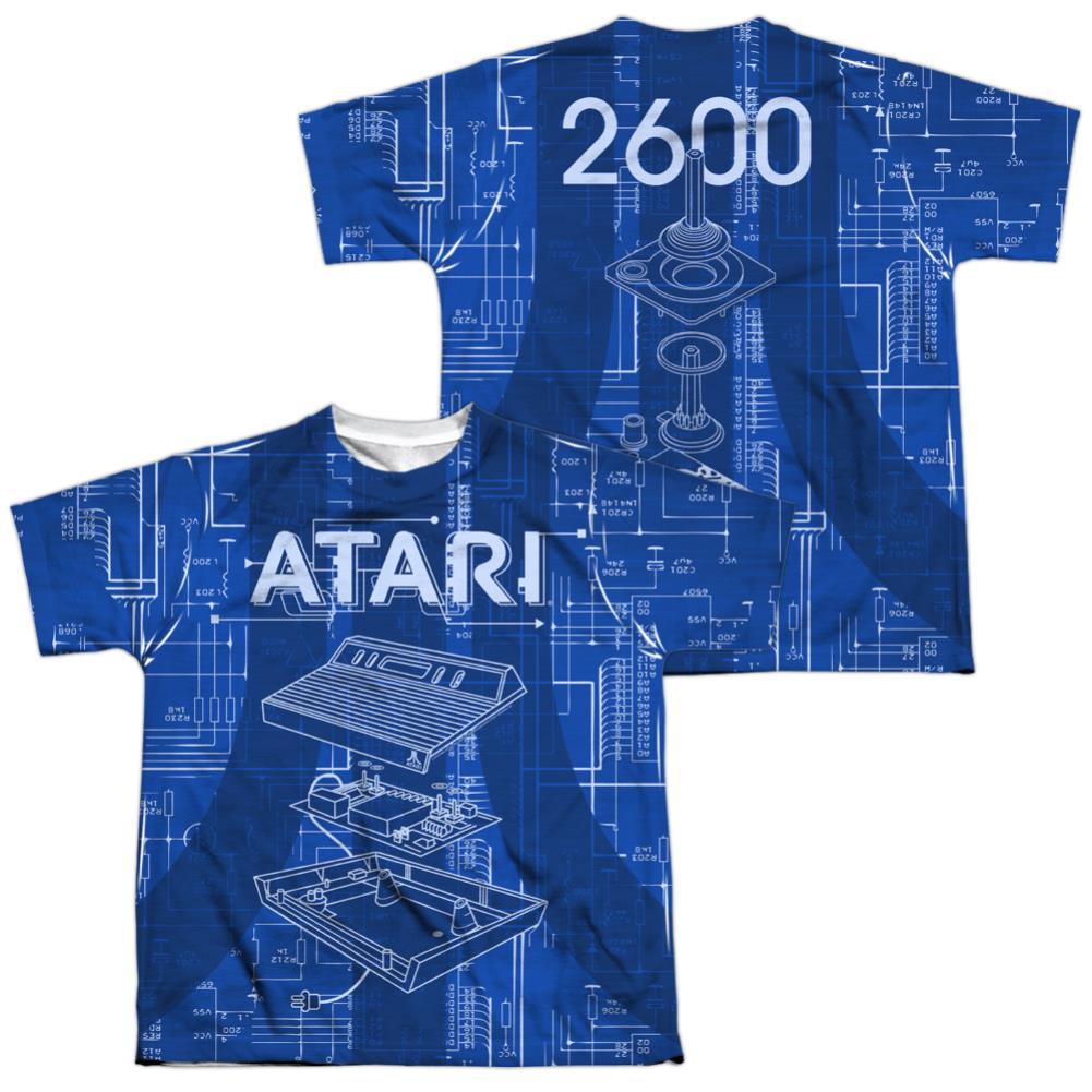 Atari Inside Out (Front/Back Print) Youth Regular Fit Poly Short-Sleeve T-Shirt